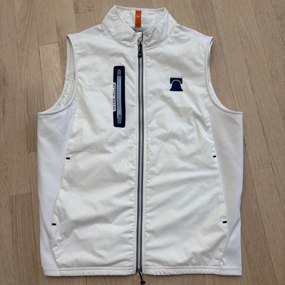 Peter Millar Other - Peter Millar Golf Vest Mens Medium White Excellent Liberty Bell Crown Sport